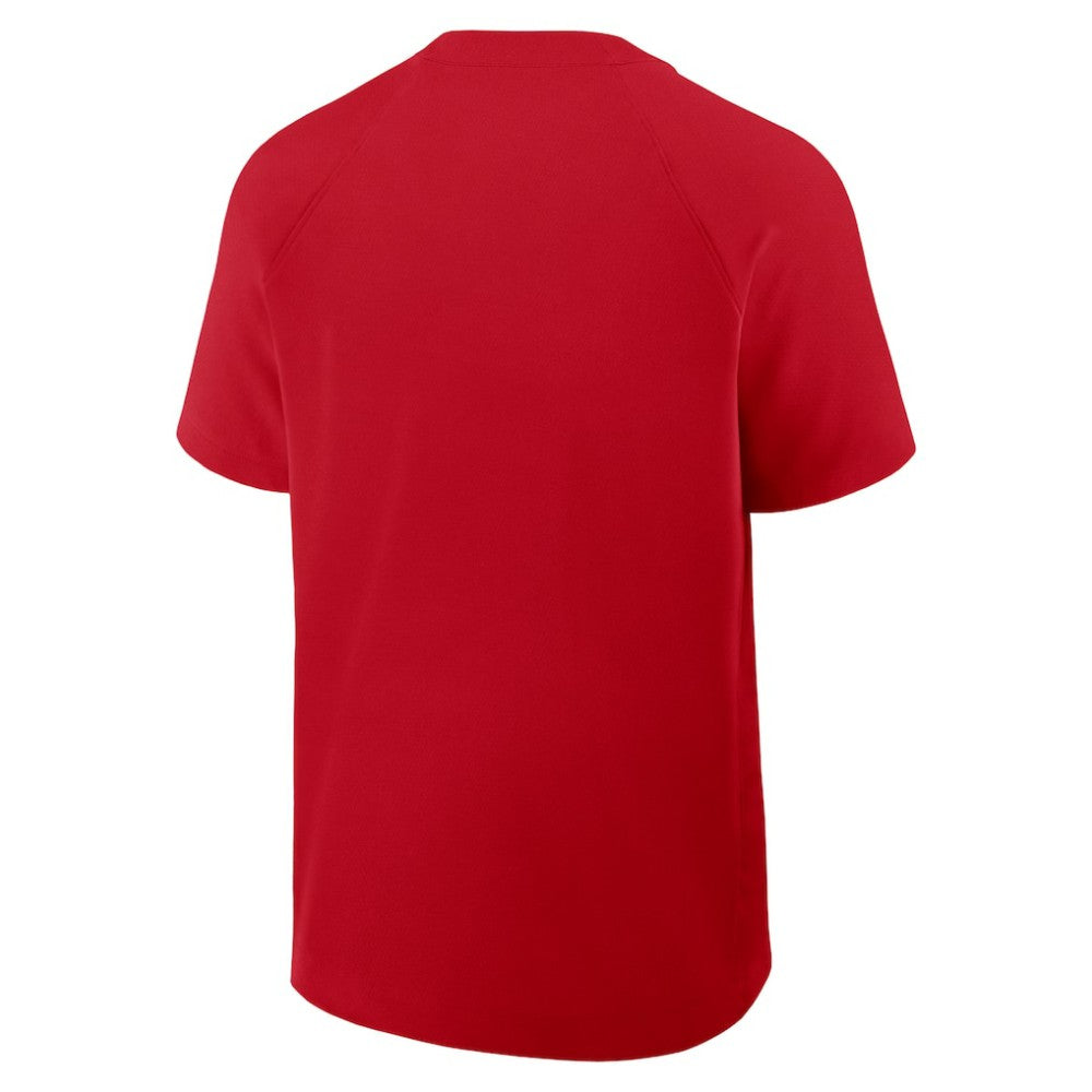 Los Angeles Angels Nike Authentic Collection Raglan Short Sleeve Windshirt - MLB