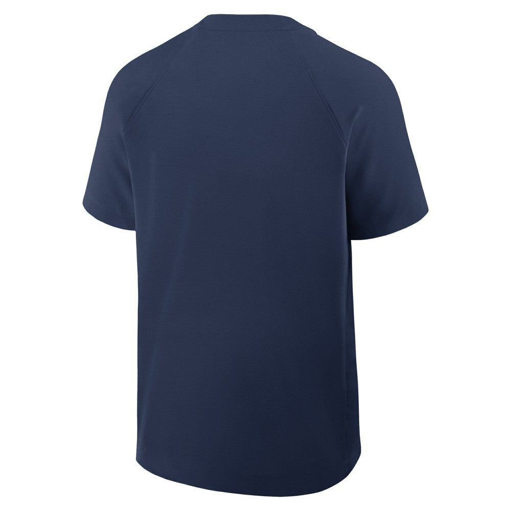 Milwaukee Brewers Nike Authentic Collection Raglan Short Sleeve Windshirt - MLB