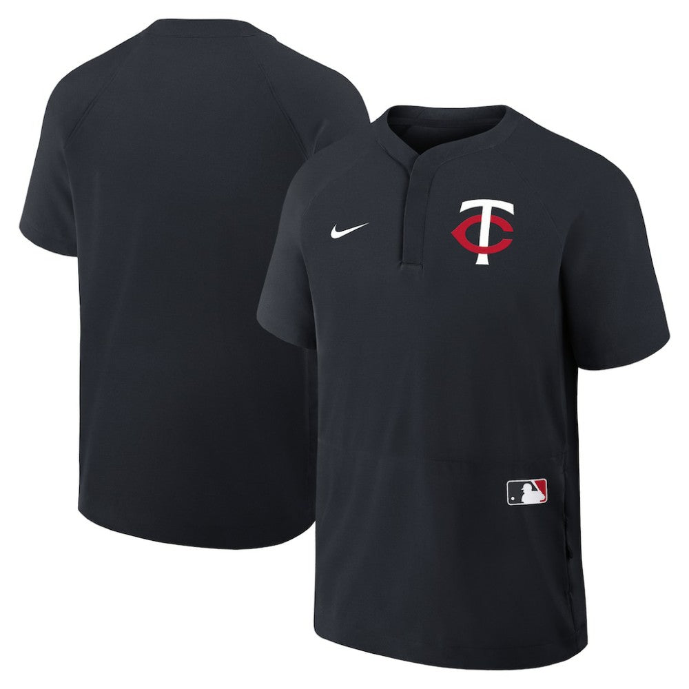 Minnesota Twins Nike Authentic Collection Raglan Short Sleeve Windshirt - MLB