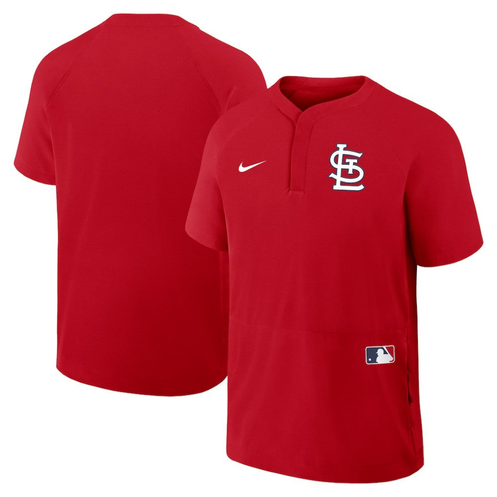 St. Louis Cardinals Nike Authentic Collection Raglan Short Sleeve Windshirt - MLB