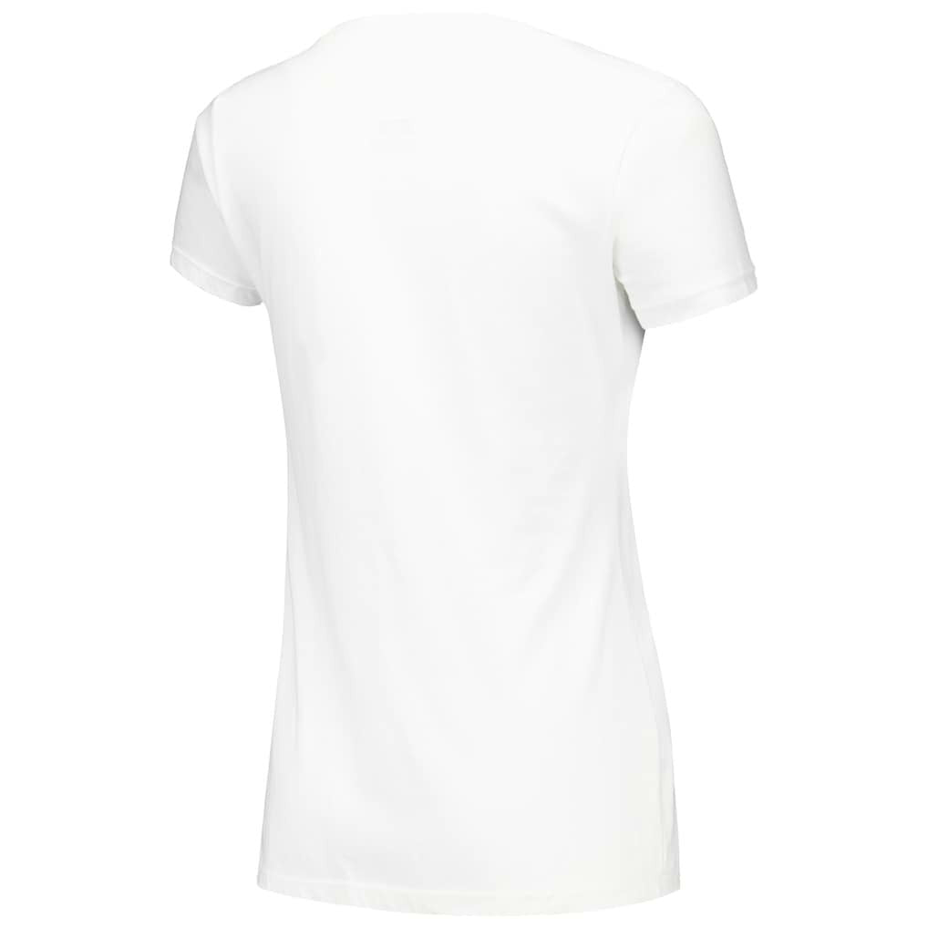 White Dallas Mavericks Stadium Essentials Women's Sky High T-Shirt sale | NBA