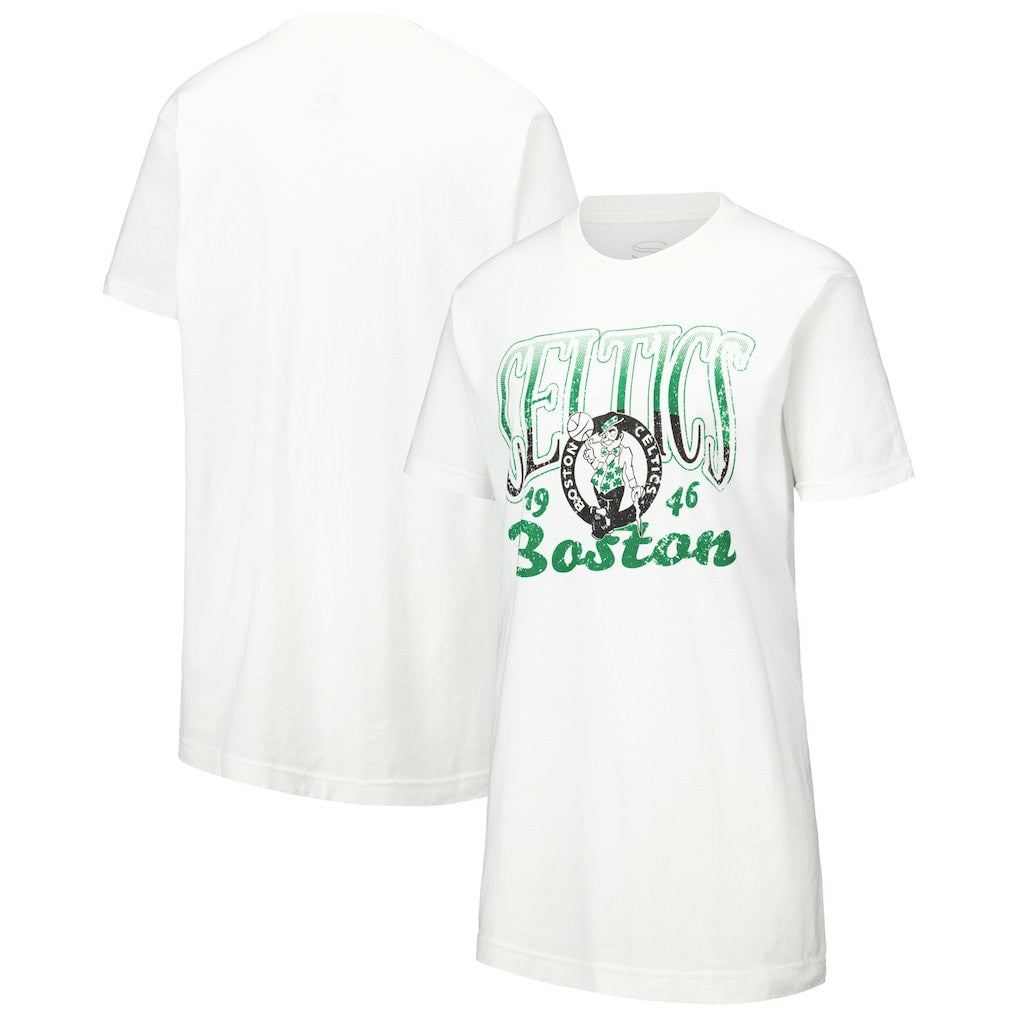 White Boston Celtics Stadium Essentials Women's Sky High T-Shirt | NBA