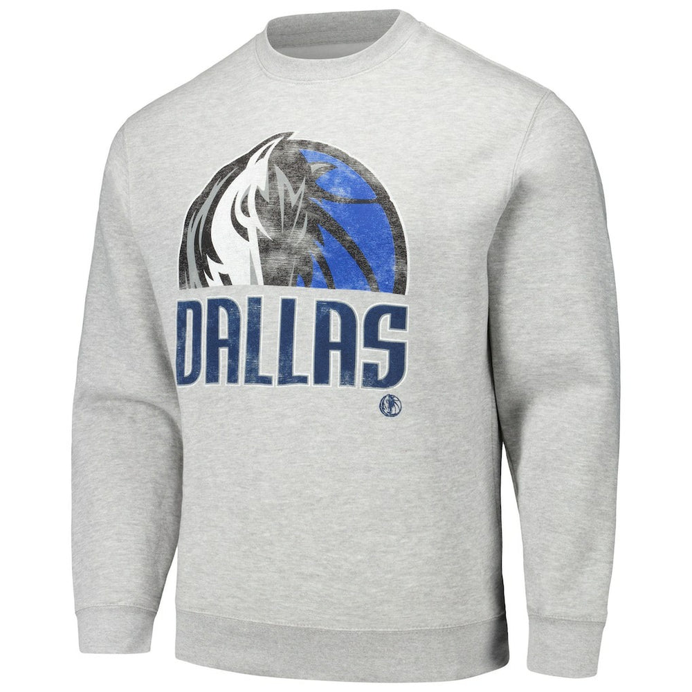 Heather Gray Dallas Mavericks Stadium Essentials Unisex Hometown Pullover Sweatshirt sale | NBA