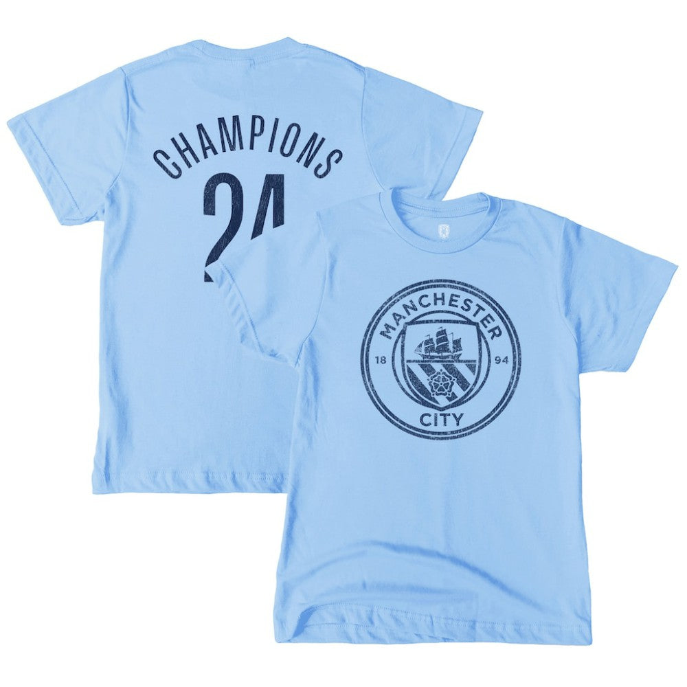 Manchester City 1863FC Youth 2024 Premier League Champions T-Shirt