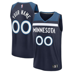 Navy Minnesota Timberwolves Fastbreak Custom Jersey | NBA