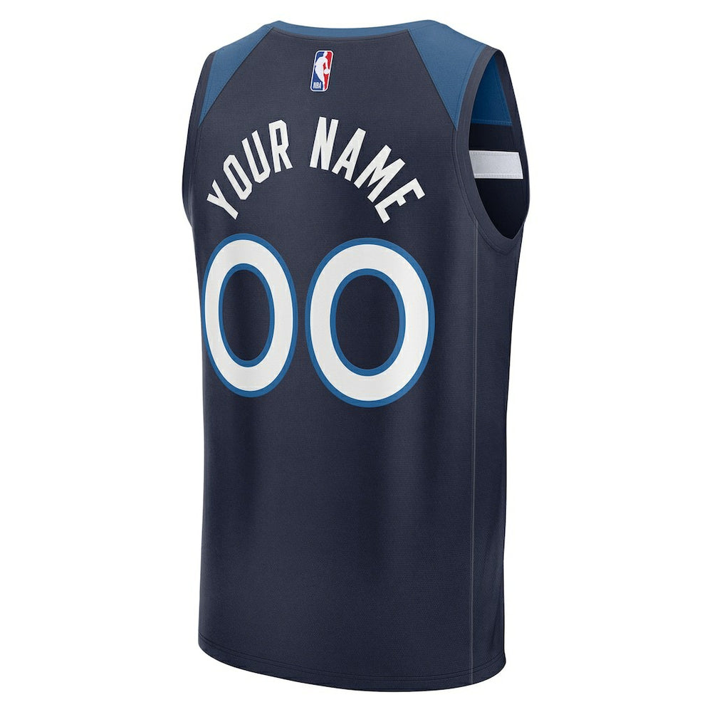 Navy Minnesota Timberwolves Fastbreak Custom Jersey | NBA