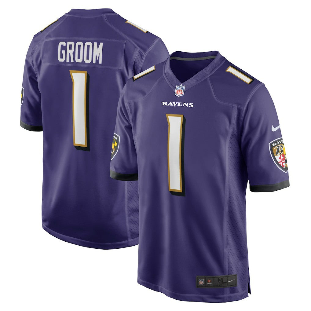 Baltimore Ravens Number 1 Groom  Game Jersey | NFL On sale