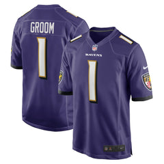 Baltimore Ravens Number 1 Groom  Game Jersey | NFL On sale
