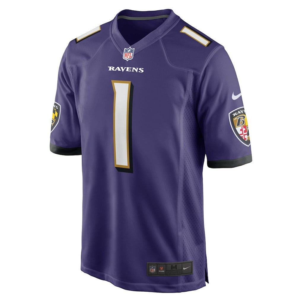 Baltimore Ravens Number 1 Groom  Game Jersey | NFL On sale