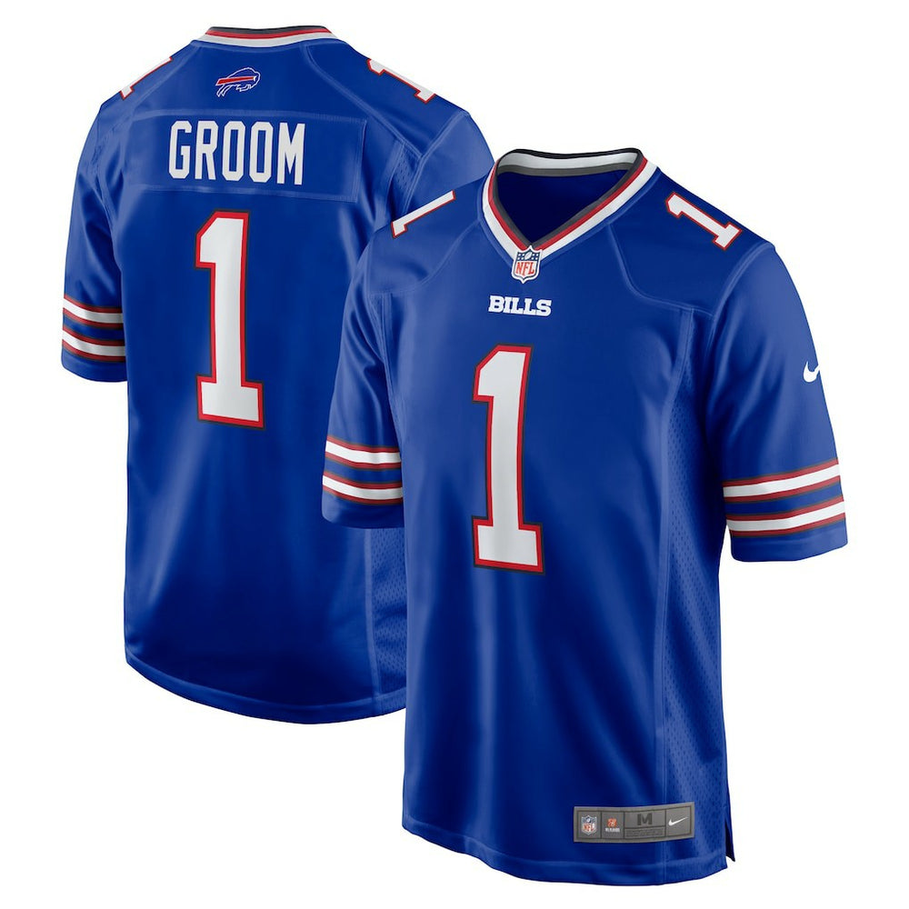 Buffalo Bills Number 1 Groom  Game Jersey | NFL On sale