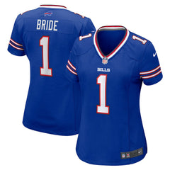 Buffalo Bills Number 1 Bride  Women's Game Jersey | NFL On sale