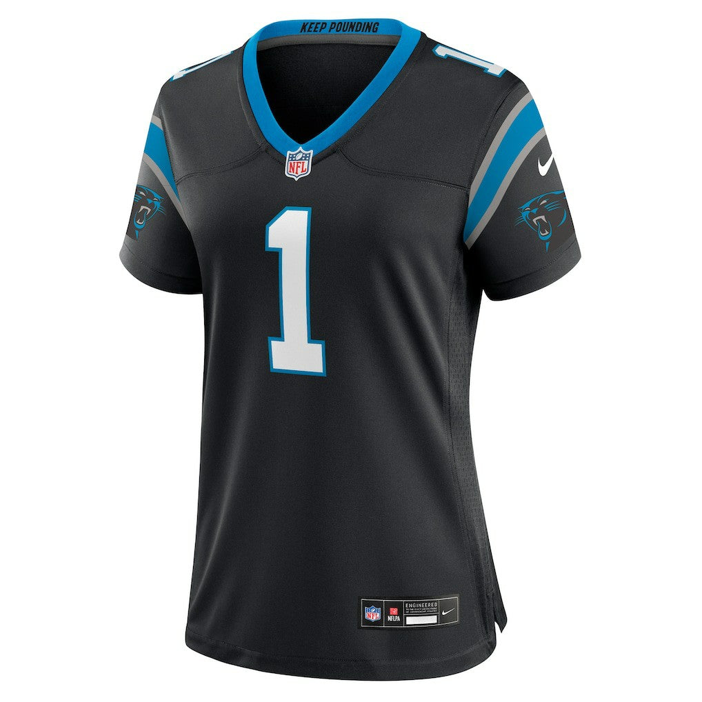 Carolina Panthers Number 1 Bride  Women's Game Jersey | NFL Online