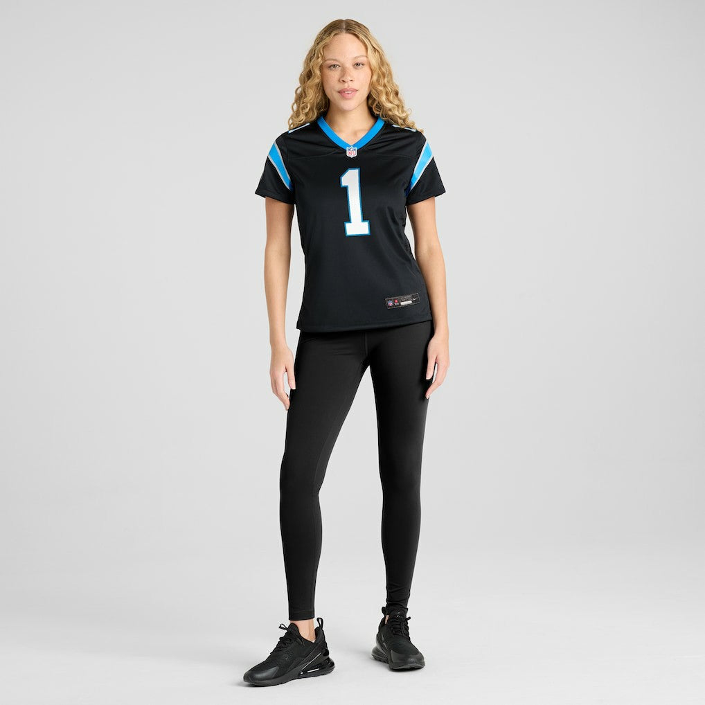 Carolina Panthers Number 1 Bride  Women's Game Jersey | NFL Online