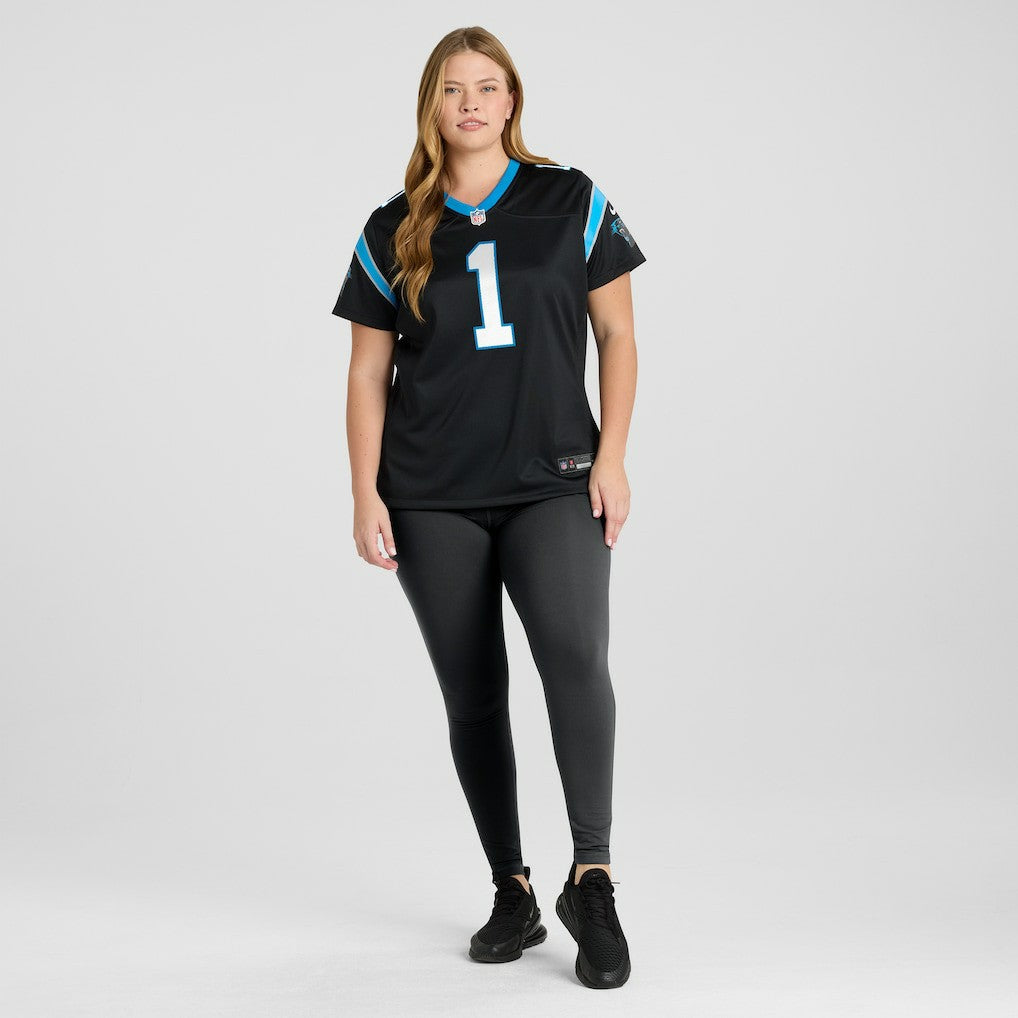 Carolina Panthers Number 1 Bride  Women's Game Jersey | NFL Online