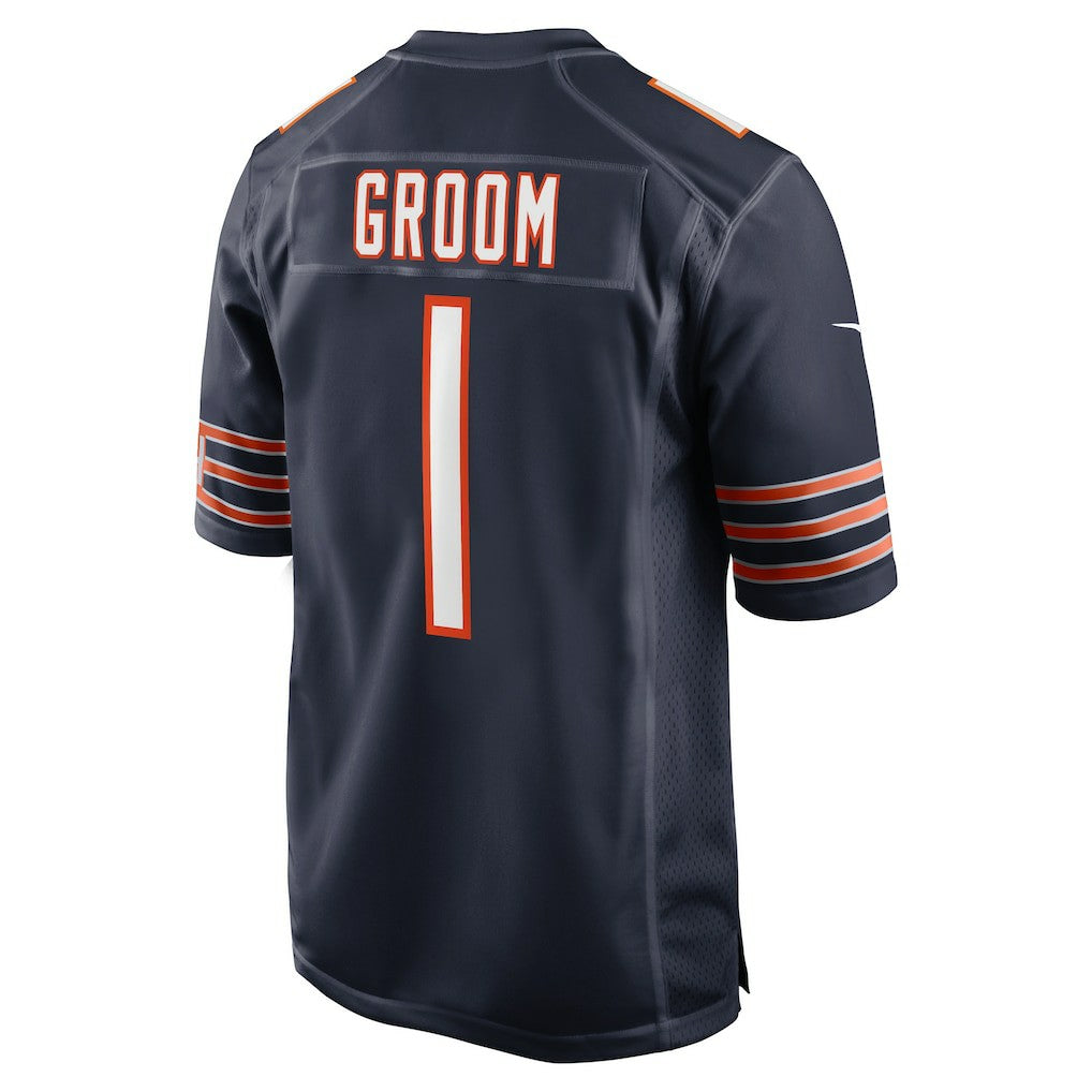 Chicago Bears Number 1 Groom  Game Jersey | NFL Hot