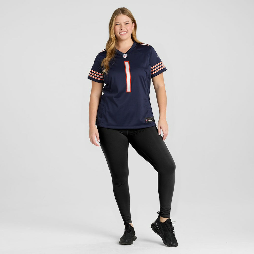 Chicago Bears Number 1 Bride  Women's Game Jersey | NFL Online