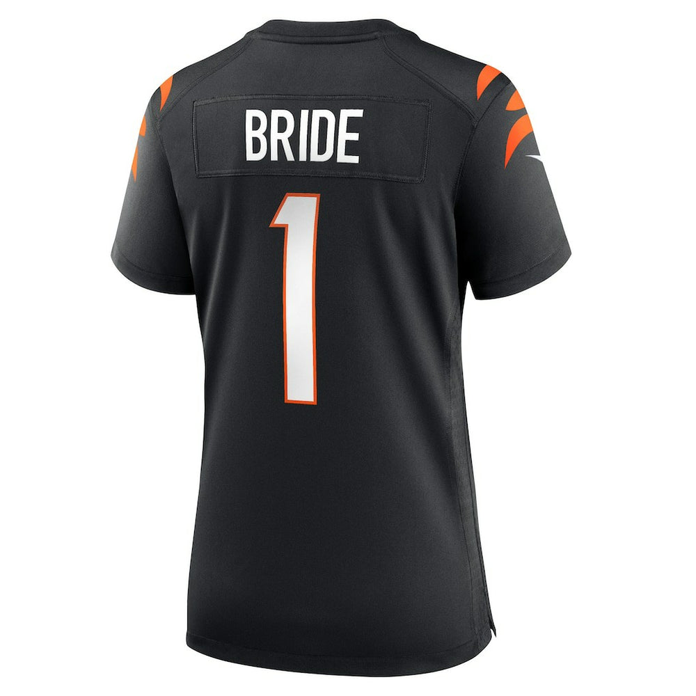 Cincinnati Bengals Number 1 Bride  Women's Game Jersey | NFL Sale