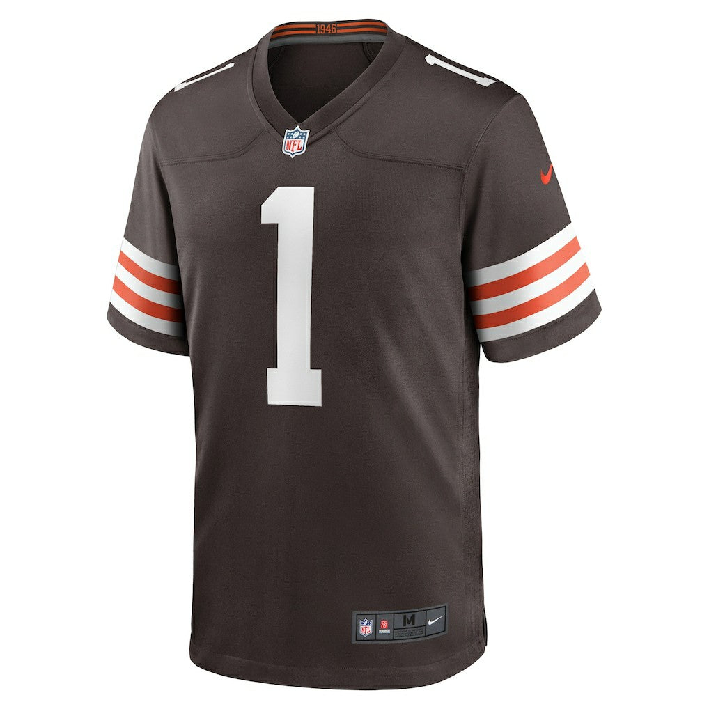 Cleveland Browns Number 1 Groom  Game Jersey | NFL Near me