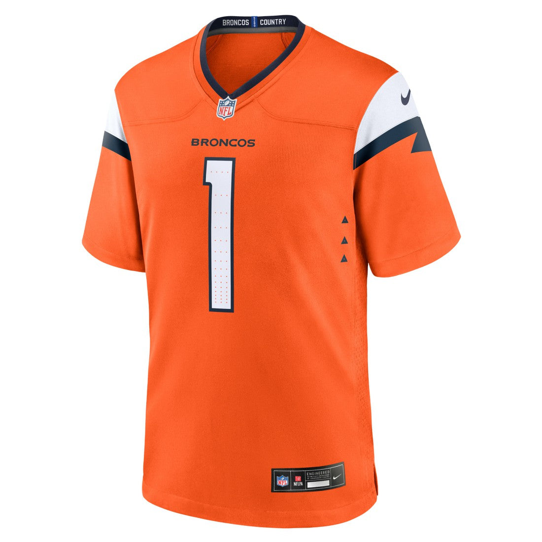 Denver Broncos Number 1 Groom  Game Jersey | NFL Outlet