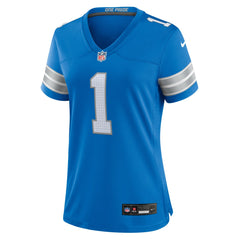 Detroit Lions Number 1 Bride  Women's Game Jersey | NFL Outlet