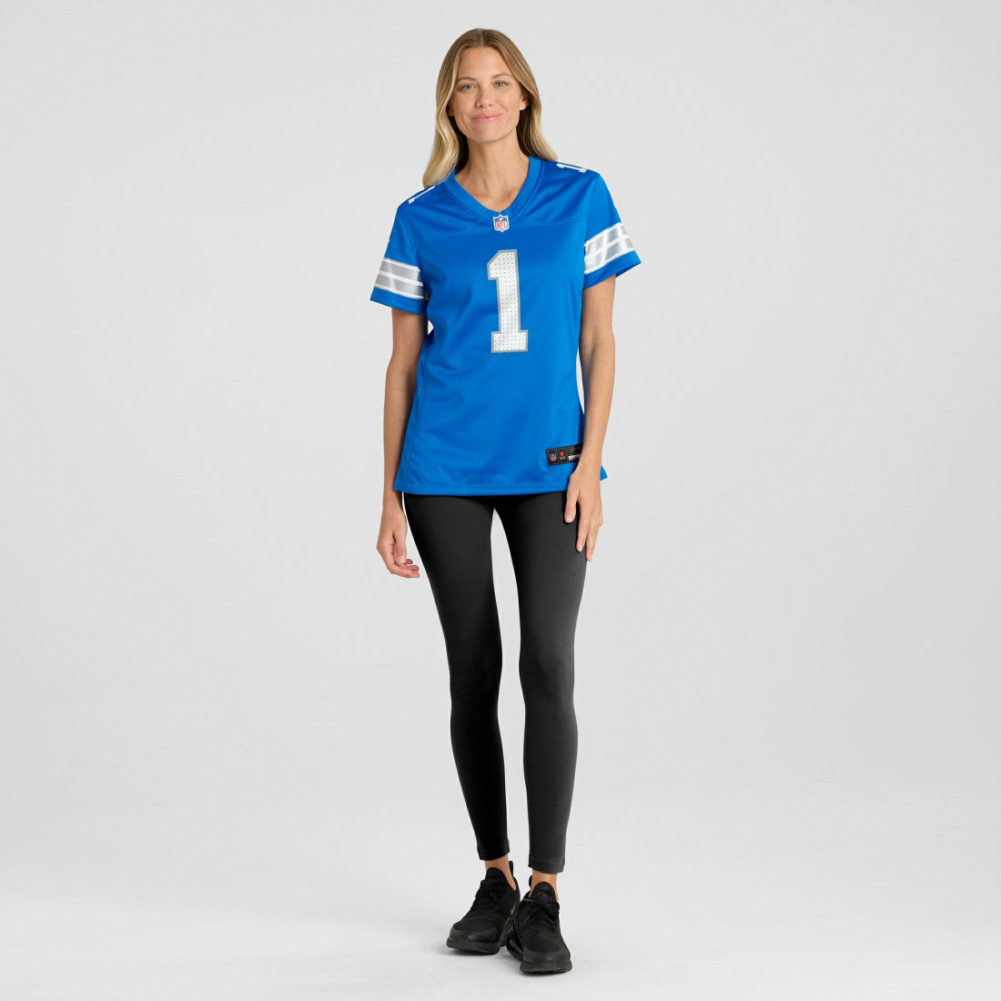 Detroit Lions Number 1 Bride  Women's Game Jersey | NFL Outlet