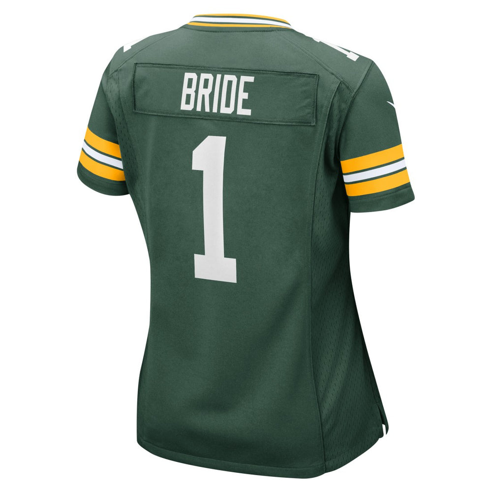 Green Bay Packers Number 1 Bride  Women's Game Jersey | NFL US