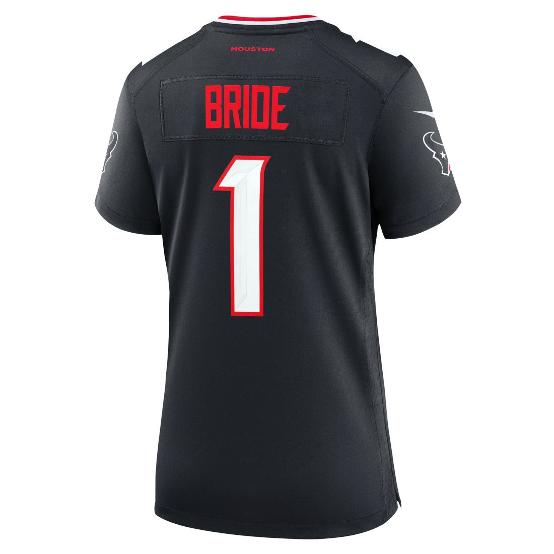 Houston Texans Number 1 Bride  Women's Game Jersey | NFL Sale