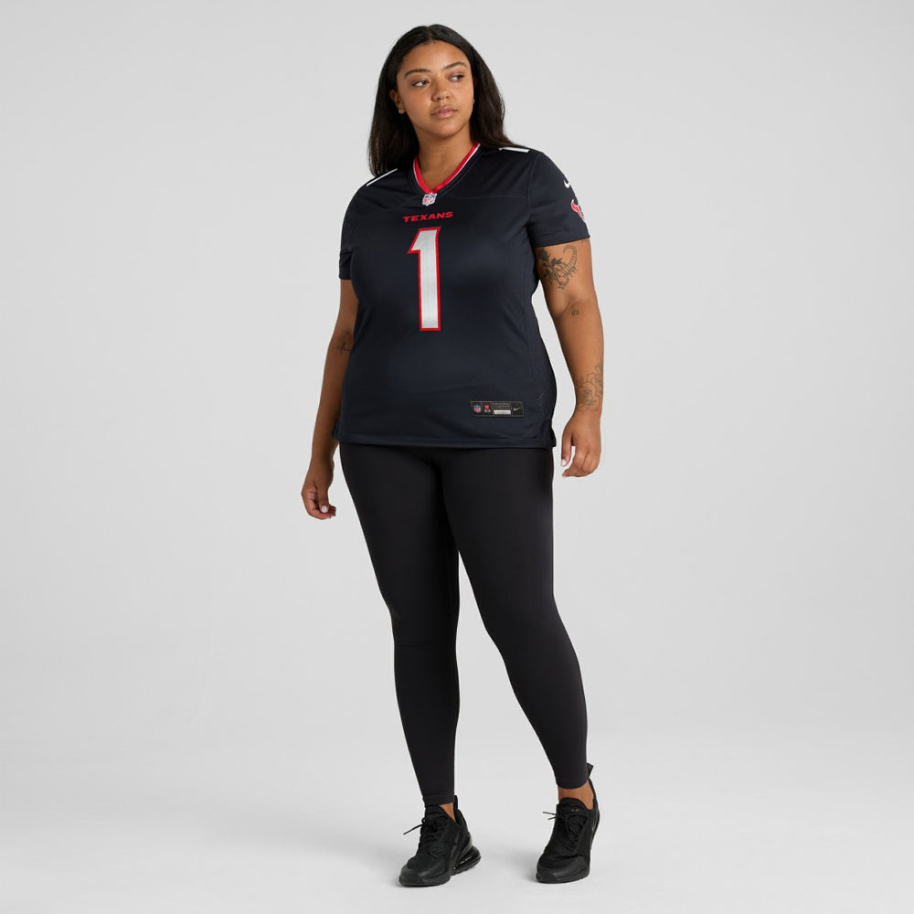 Houston Texans Number 1 Bride  Women's Game Jersey | NFL Sale