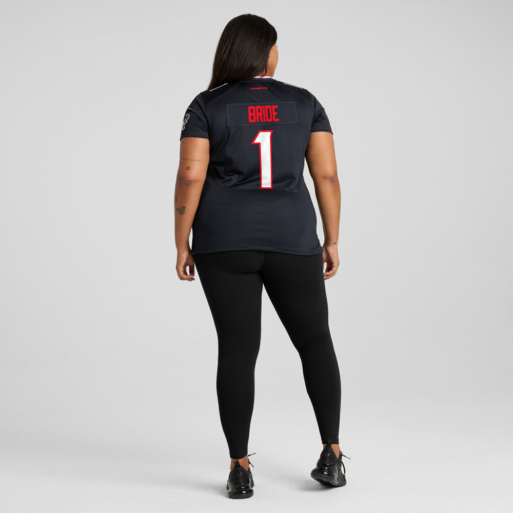 Houston Texans Number 1 Bride  Women's Game Jersey | NFL Sale