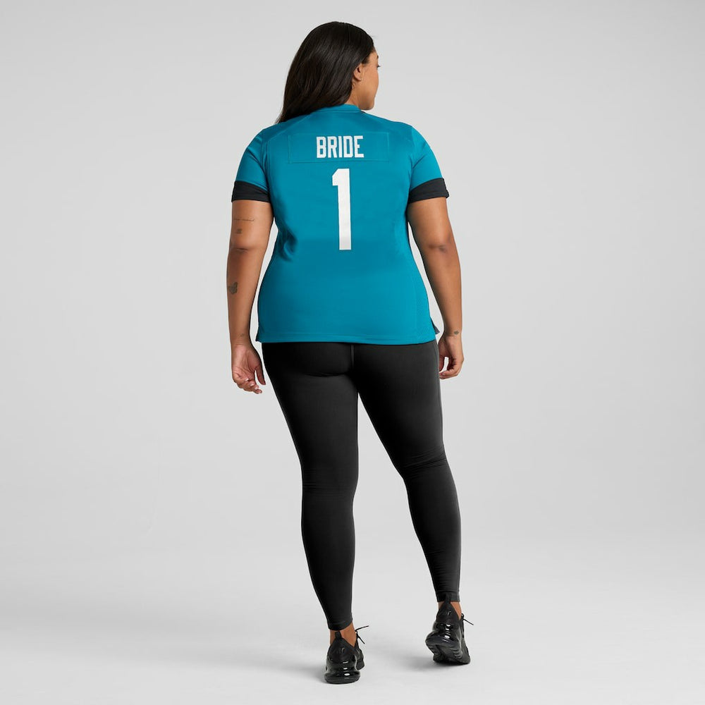 Jacksonville Jaguars Number 1 Bride  Women's Game Jersey | NFL Hot