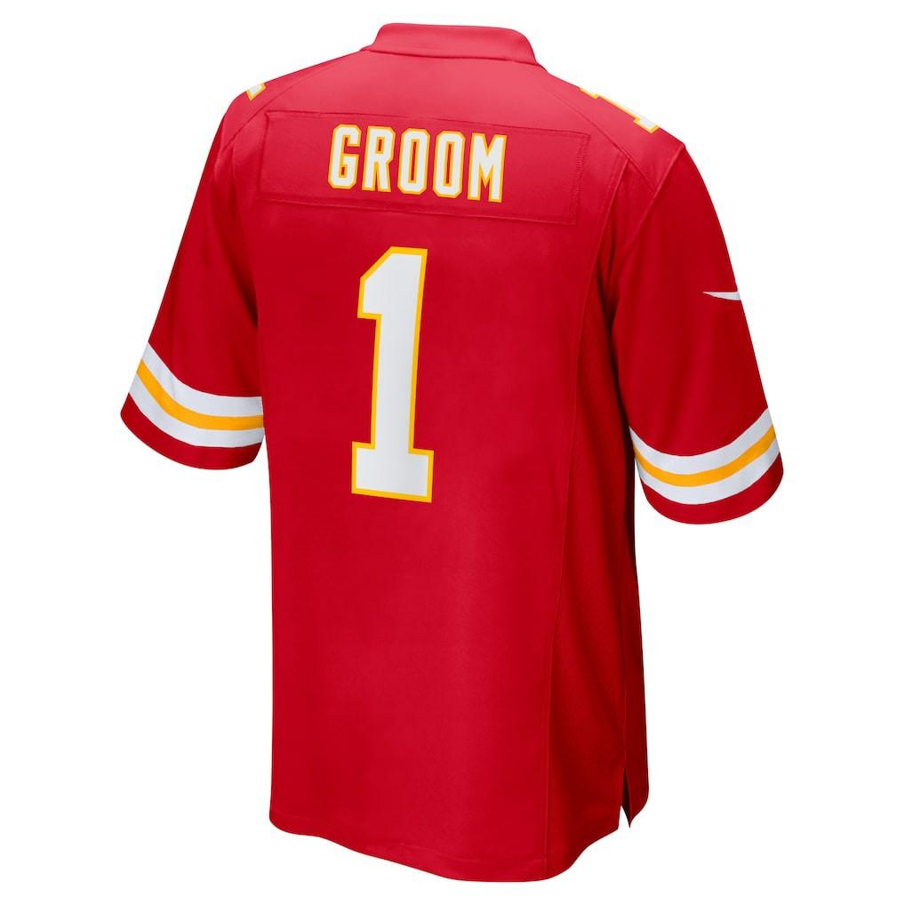 Kansas City Chiefs Number 1 Groom  Game Jersey | NFL Online