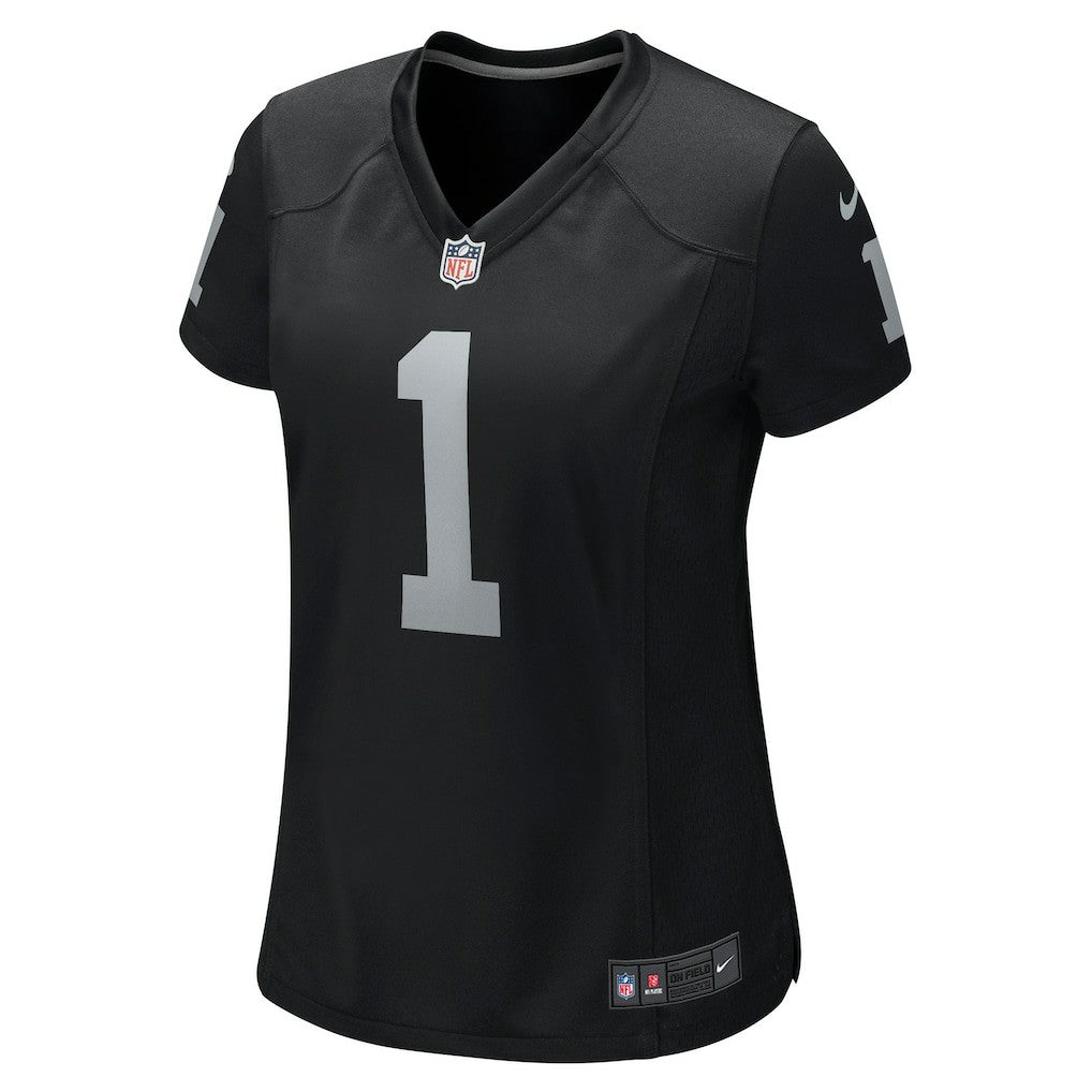 Las Vegas Raiders Number 1 Bride  Women's Game Jersey | NFL Online