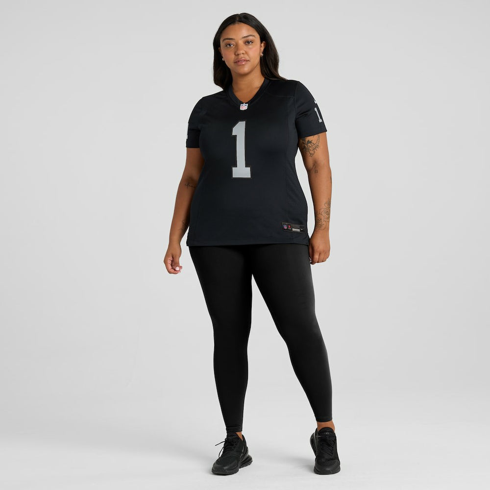 Las Vegas Raiders Number 1 Bride  Women's Game Jersey | NFL Online