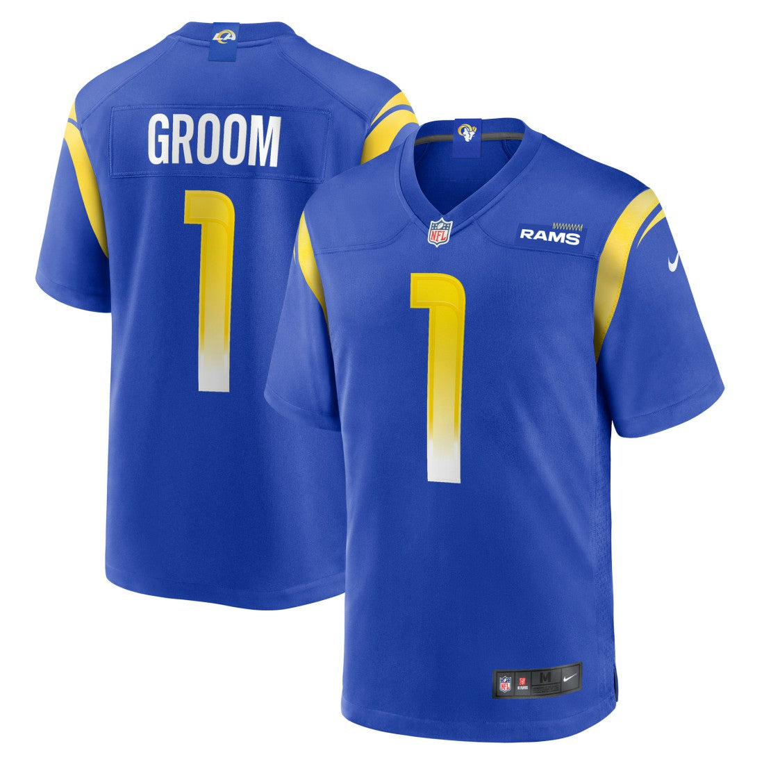 Los Angeles Rams Number 1 Groom  Game Jersey | NFL Online