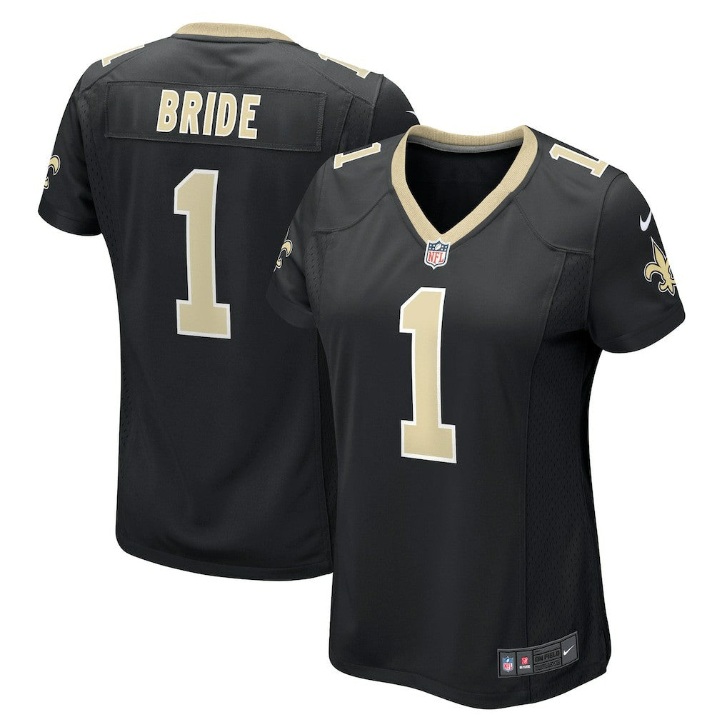 New Orleans Saints Number 1 Bride  Women's Game Jersey | NFL Discount