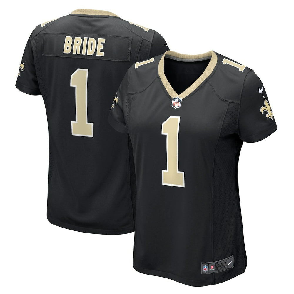 New Orleans Saints Number 1 Bride  Women's Game Jersey | NFL Discount