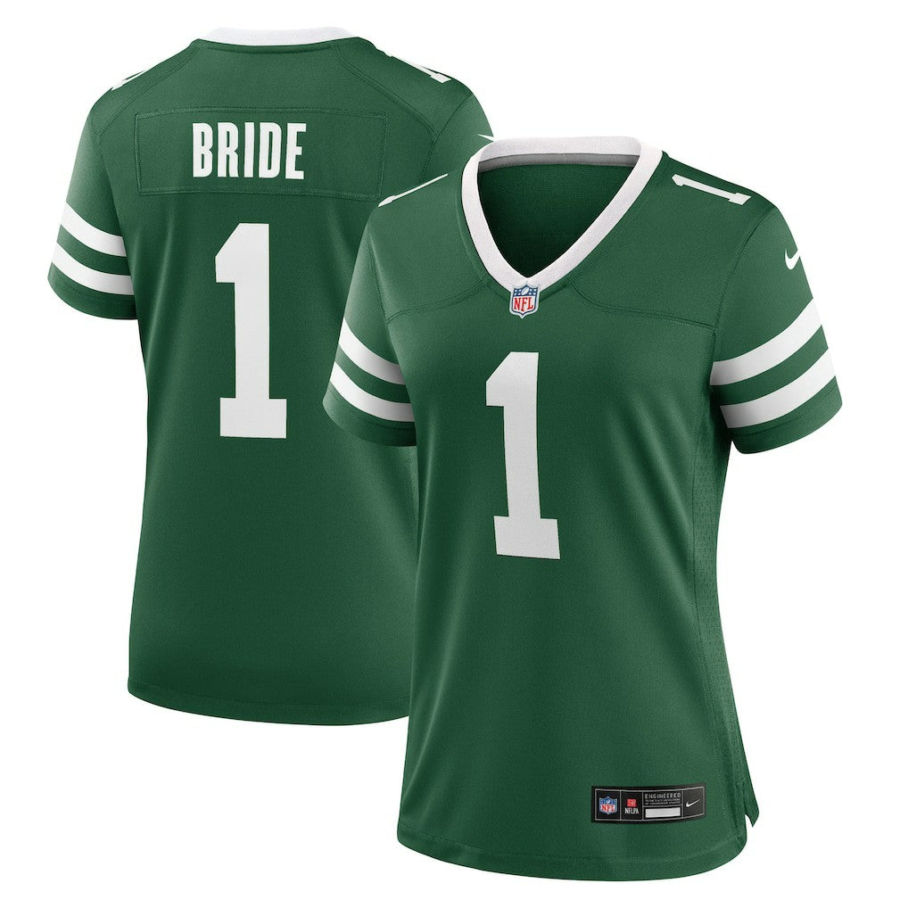New York Jets Number 1 Bride  Women's Game Jersey | NFL Near me