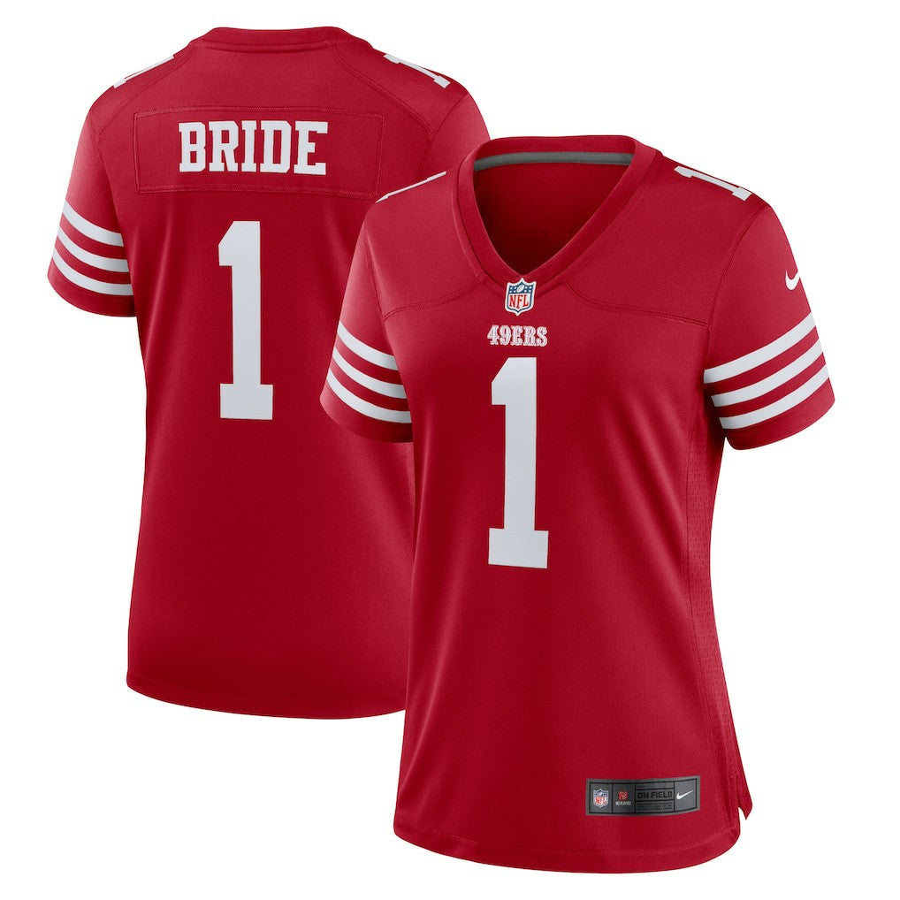 San Francisco 49ers Number 1 Bride  Women's Game Jersey | NFL On sale