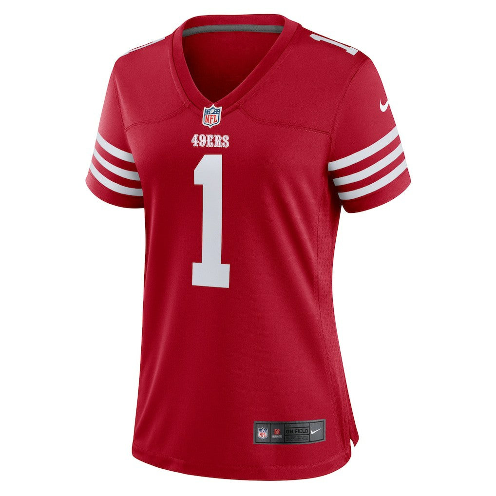 San Francisco 49ers Number 1 Bride  Women's Game Jersey | NFL On sale