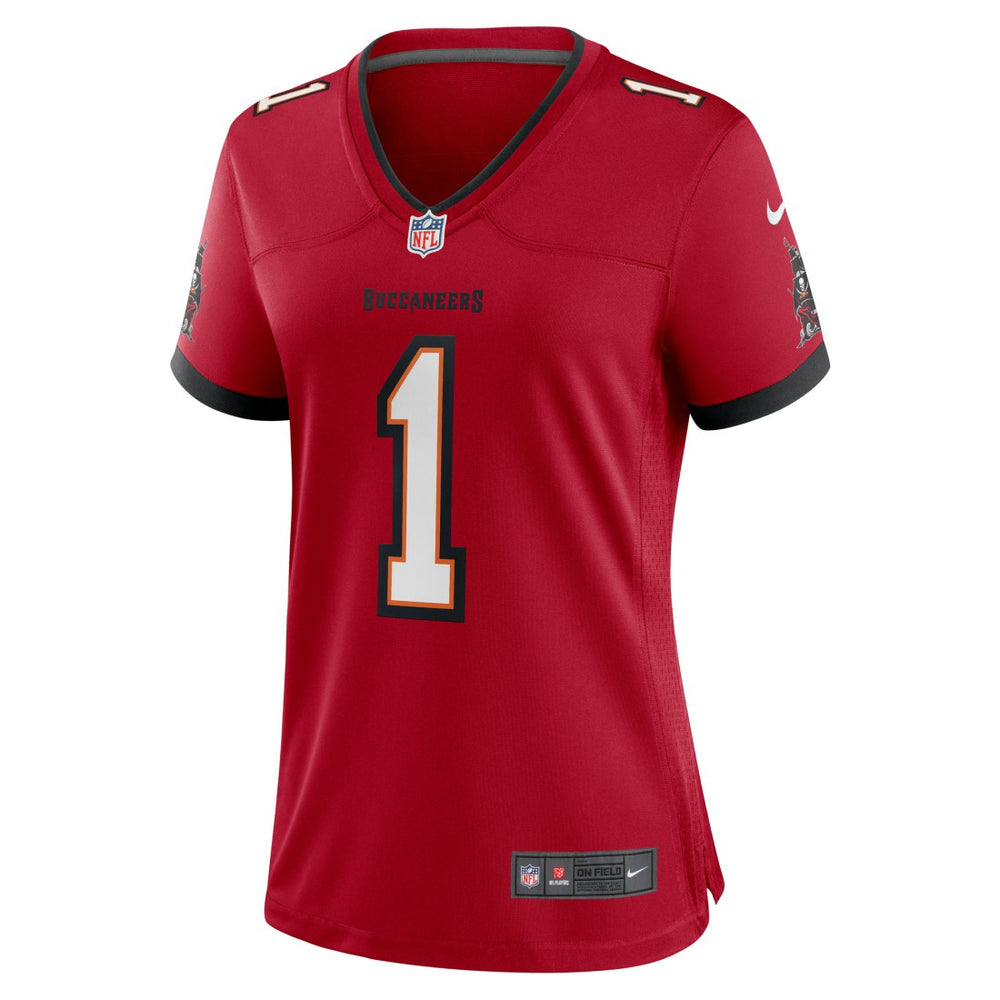 Tampa Bay Buccaneers Number 1 Bride  Women's Game Jersey | NFL On sale
