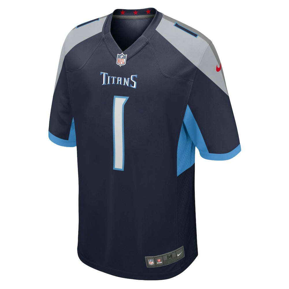 Tennessee Titans Number 1 Groom  Game Jersey | NFL Discount