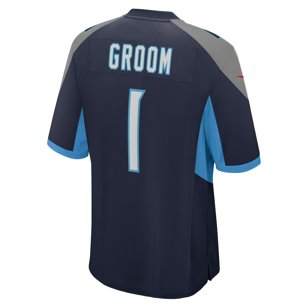Tennessee Titans Number 1 Groom  Game Jersey | NFL Discount