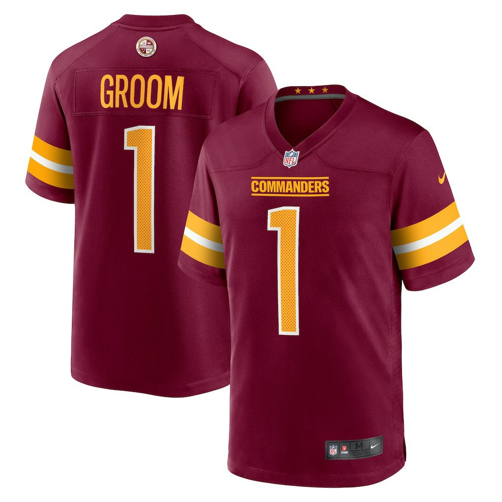 Washington Commanders Number 1 Groom  Game Jersey | NFL Online