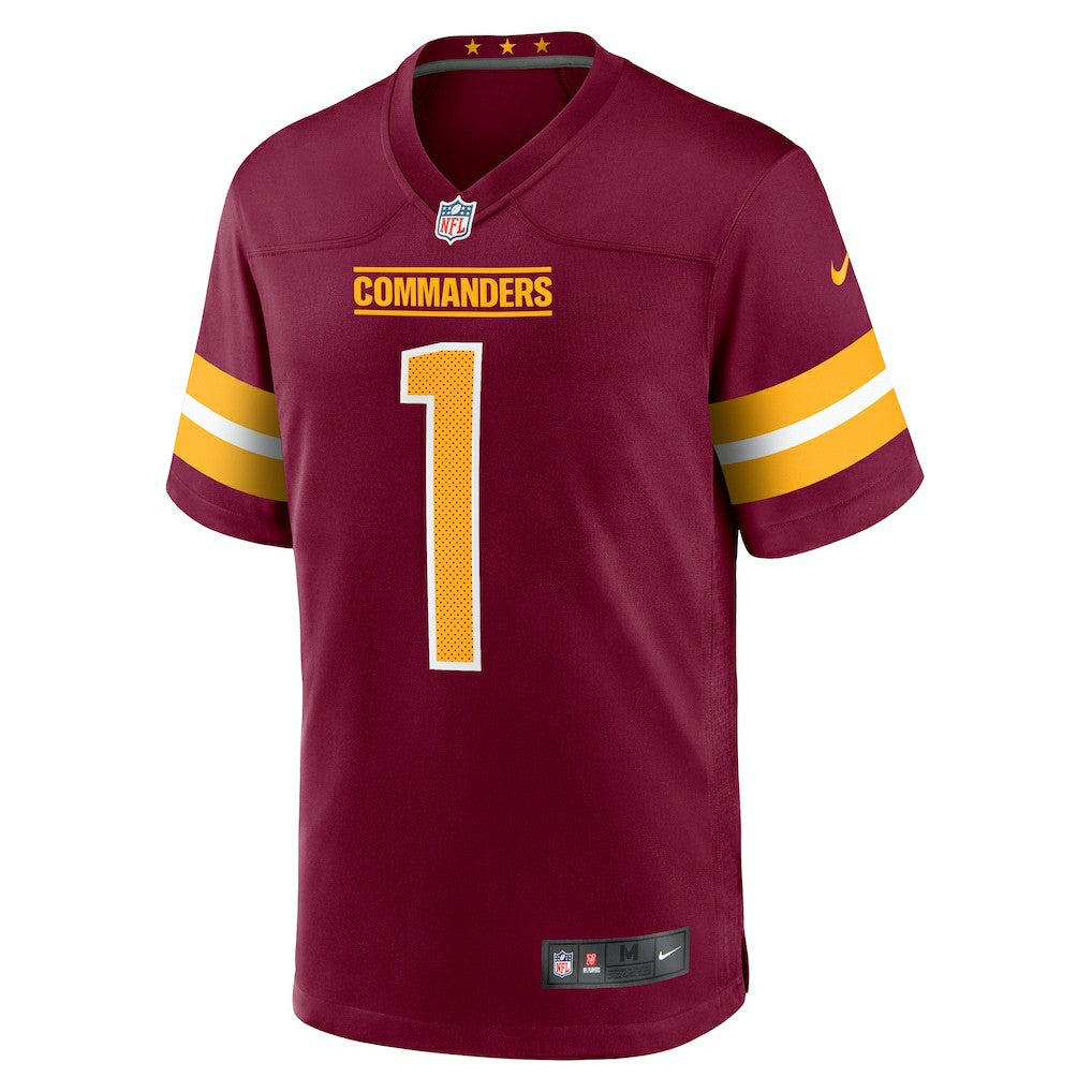 Washington Commanders Number 1 Groom  Game Jersey | NFL Online