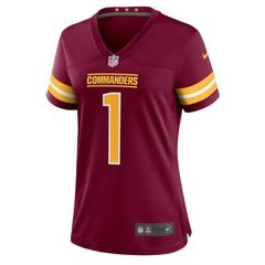 Washington Commanders Number 1 Bride  Women's Game Jersey | NFL Online