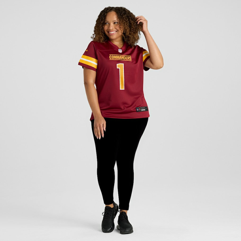 Washington Commanders Number 1 Bride  Women's Game Jersey | NFL Online