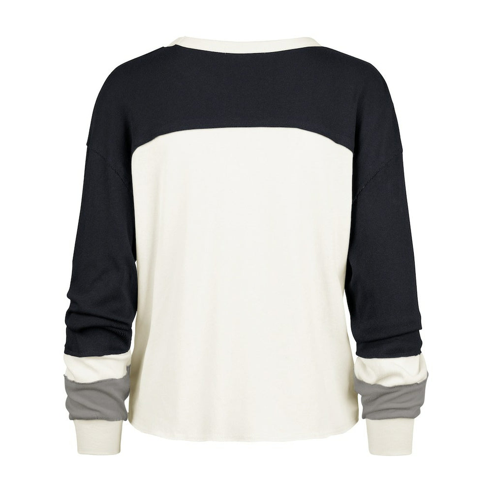Dallas Cowboys '47 Women's Double Header Curve Raglan Long Sleeve Crop Top | NFL Sale