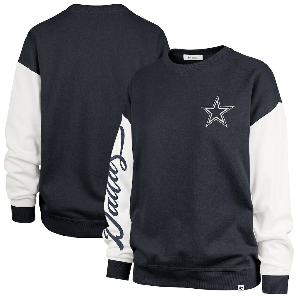 Dallas Cowboys '47 Women's Double Header Rise Andie Pullover Sweatshirt | NFL On sale