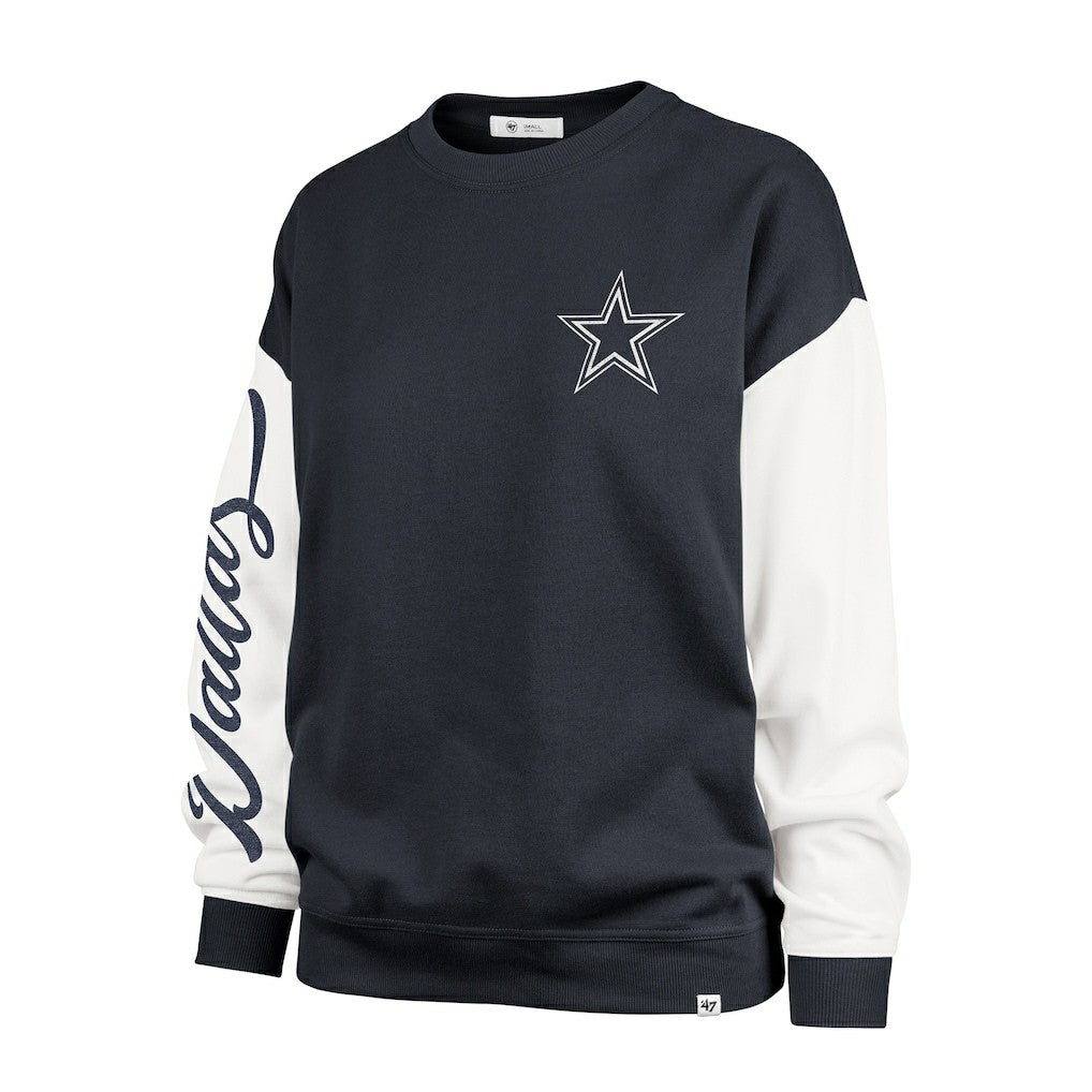 Dallas Cowboys '47 Women's Double Header Rise Andie Pullover Sweatshirt | NFL On sale