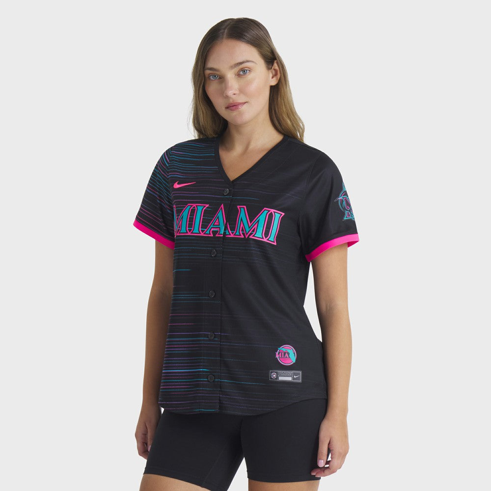 Miami Marlins Nike Women's 2025 City Connect Limited Jersey - MLB Jerseys